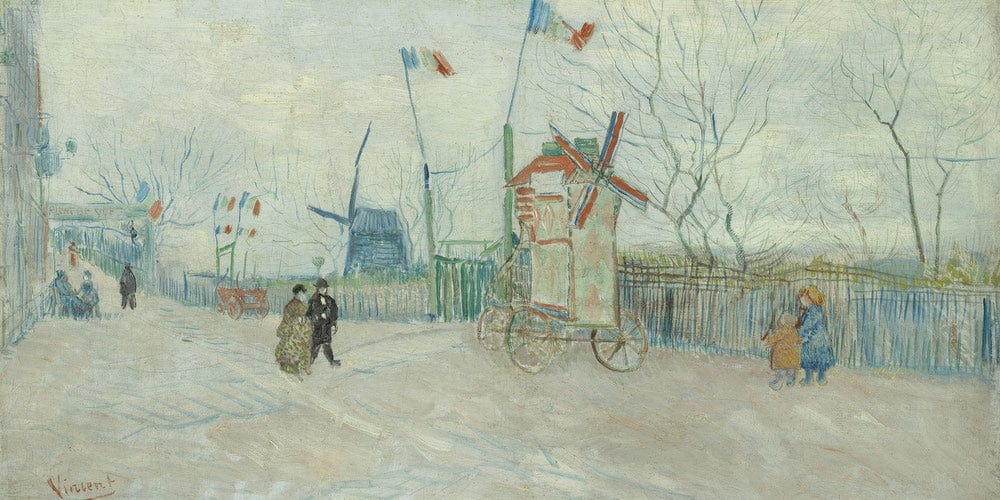 20" x 10" / Fine Art Paper Impasse Des Deux Frères By Vincent Van Gogh Fine Art Print