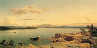 20" x 10" / Fine Art Paper Lake George By Martin Johnson Heade Fine Art Print