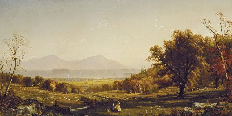 20" x 10" / Fine Art Paper Lake George From Bolton's Landing By Alfred Thompson Bricher Fine Art Print