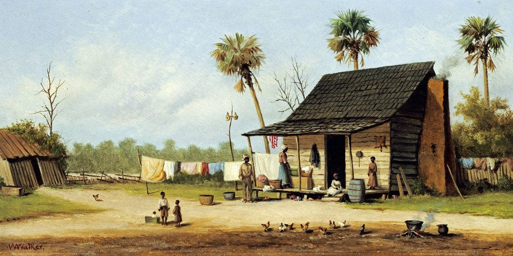 20" x 10" / Fine Art Paper Laundry Day By William Aiken Walker Fine Art Print