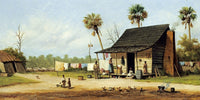 20" x 10" / Fine Art Paper Laundry Day By William Aiken Walker Fine Art Print