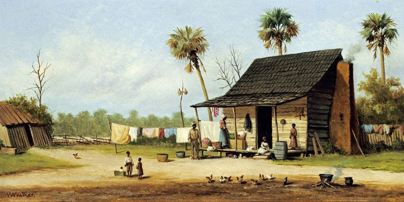 20" x 10" / Fine Art Paper Laundry Day By William Aiken Walker Fine Art Print