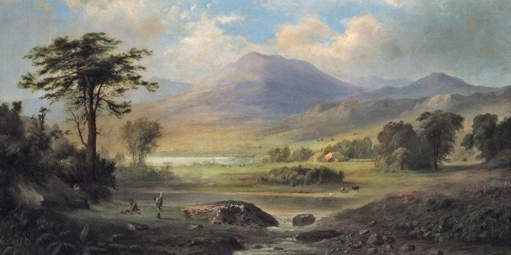 20" x 10" / Fine Art Paper Lough Leane By Duncanson Robert Fine Art Print