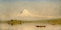 20" x 10" / Fine Art Paper Mount Rainier, Bay Of Tacoma  Puget Sound By Sanford Robinson Gifford Fine Art Print