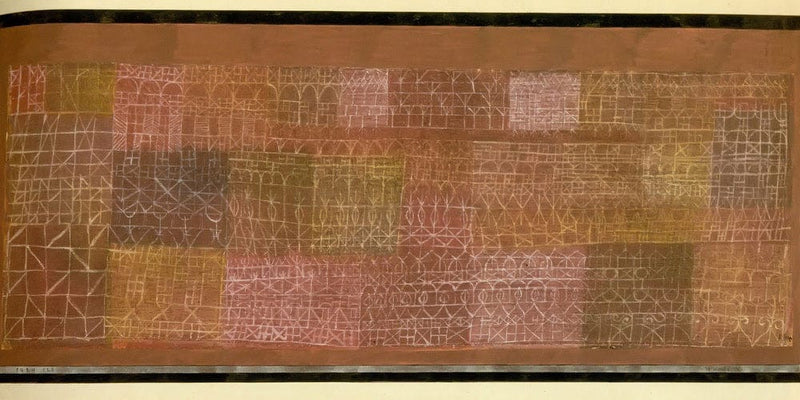 20" x 10" / Fine Art Paper Mural Painting 1924 128 By Paul Klee Fine Art Print