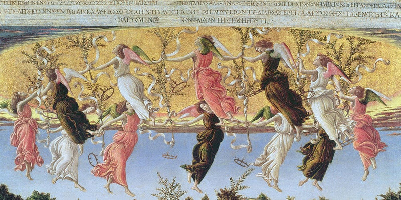 20" x 10" / Fine Art Paper Mystic Nativity A By Sandro Botticelli Fine Art Print