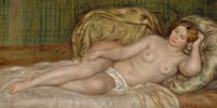 20" x 10" / Fine Art Paper Nude On Cushions, Also Called Large Nude (Nu Sur Les Coussins, Dit Aussi Grand Nu) By Pierre Auguste Renoir Fine Art Print