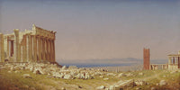 20" x 10" / Fine Art Paper Ruins Of The Parthenon By Sanford Robinson Gifford Fine Art Print