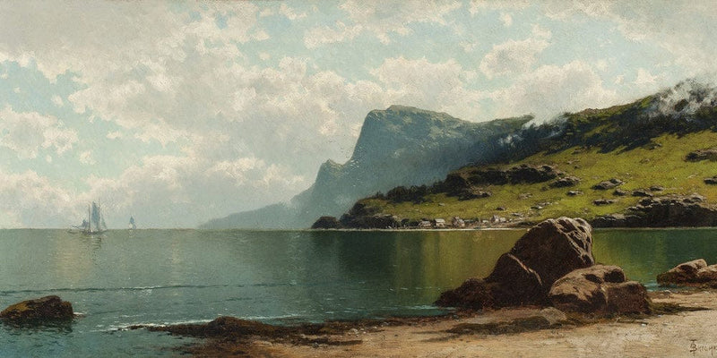 20" x 10" / Fine Art Paper Seascape By Alfred Thompson Bricher Fine Art Print