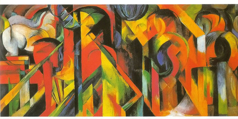 20" x 10" / Fine Art Paper Stable By Franz Marc Fine Art Print