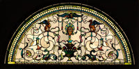 20" x 10" / Fine Art Paper Stained Glass Lunette From The Cornelius Vanderbilt Ii House New York By John La Farge Fine Art Print