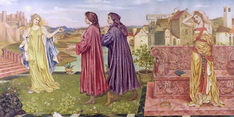 20" x 10" / Fine Art Paper The Garden Of Opportunity 1892 By Evelyn De Morgan Fine Art Print