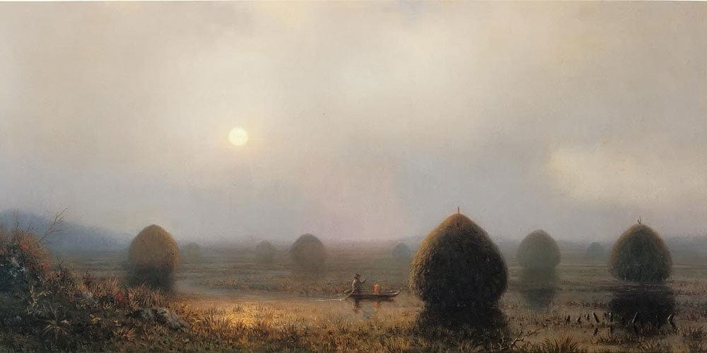 20" x 10" / Fine Art Paper The Great Swamp By Martin Johnson Heade Fine Art Print