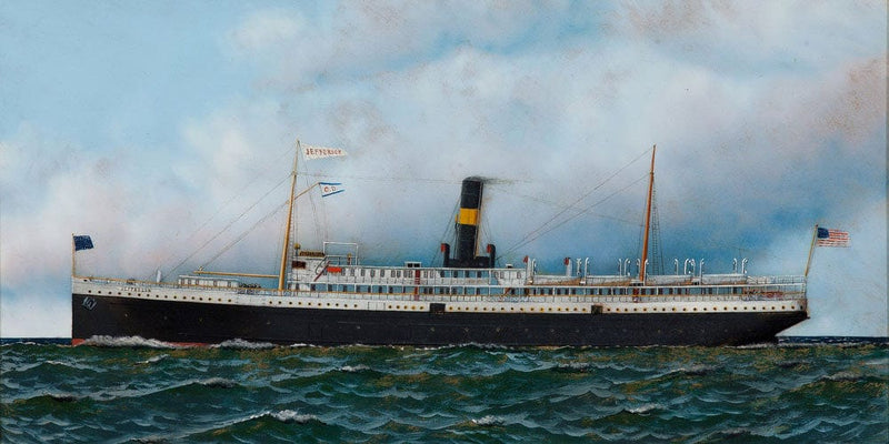 20" x 10" / Fine Art Paper The Jefferson 1914 By Antonio Jacobsen Fine Art Print