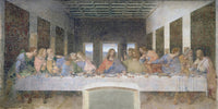 20" x 10" / Fine Art Paper The Last Supper (Post Restoration) By Leonardo Da Vinci Fine Art Print