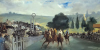 20" x 10" / Fine Art Paper The Races At Longchamp By Edouard Manet Fine Art Print
