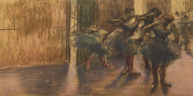 20" x 10" / Fine Art Paper The Rehearsal Room By Edgar Degas Fine Art Print