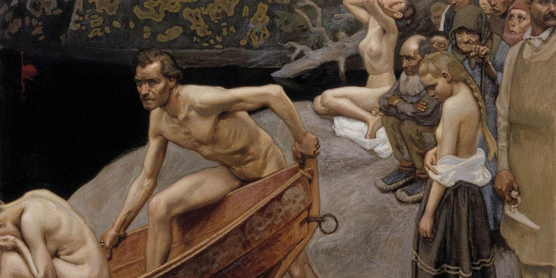 20" x 10" / Fine Art Paper Tuonelan Joella By Akseli Gallen Kallela Fine Art Print