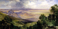20" x 10" / Fine Art Paper Valley Of Cuernavaca By Thomas Moran Fine Art Print