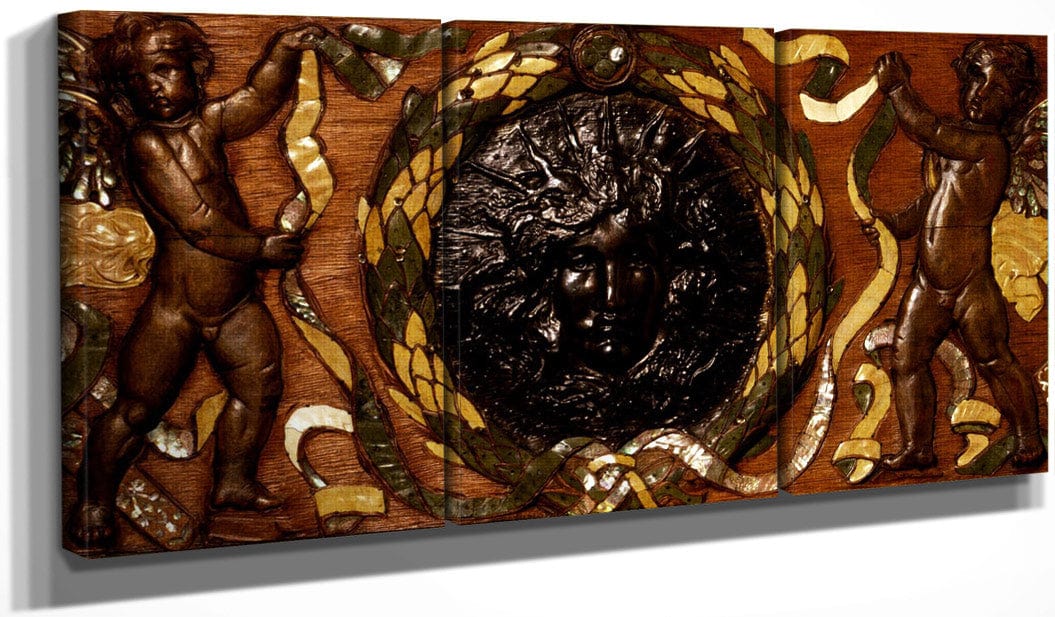 48" x 24" / Split Canvas Apollo With Cupids By John La Farge Fine Art Print