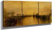 48" x 24" / Split Canvas Chichester Canal By Joseph Mallord William Turner Fine Art Print