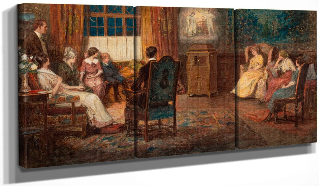48" x 24" / Split Canvas Cuneo Henneberry Company Advertisement Circa 1910 By Norman Mills Price Fine Art Print