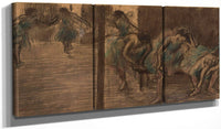 48" x 24" / Split Canvas Dancers In The Rehearsal Room By Edgar Degas Fine Art Print