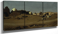48" x 24" / Split Canvas Egyptian Landscape By Elihu Vedder Fine Art Print