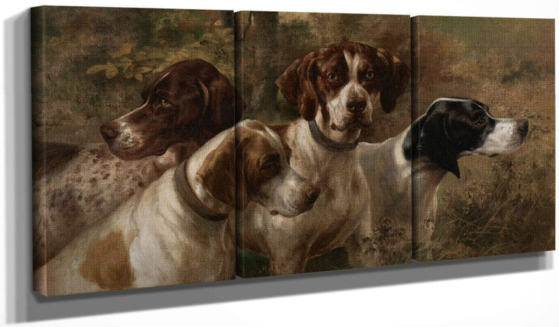 48" x 24" / Split Canvas Four Pointers By Edmund Henry Osthaus Fine Art Print