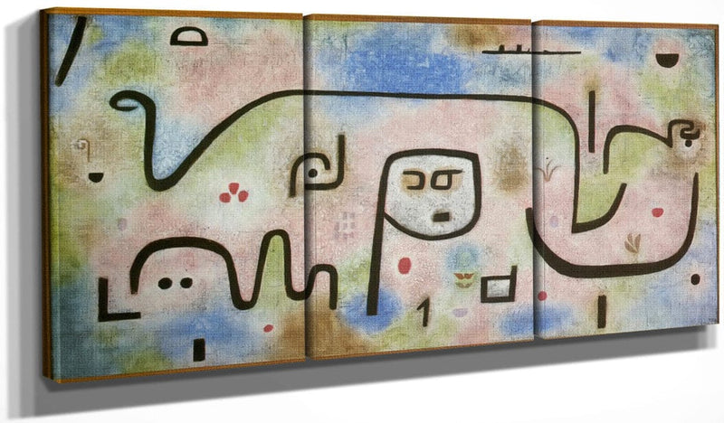 48" x 24" / Split Canvas Insula Dulcamara 1938 C1 (481) By Paul Klee Fine Art Print