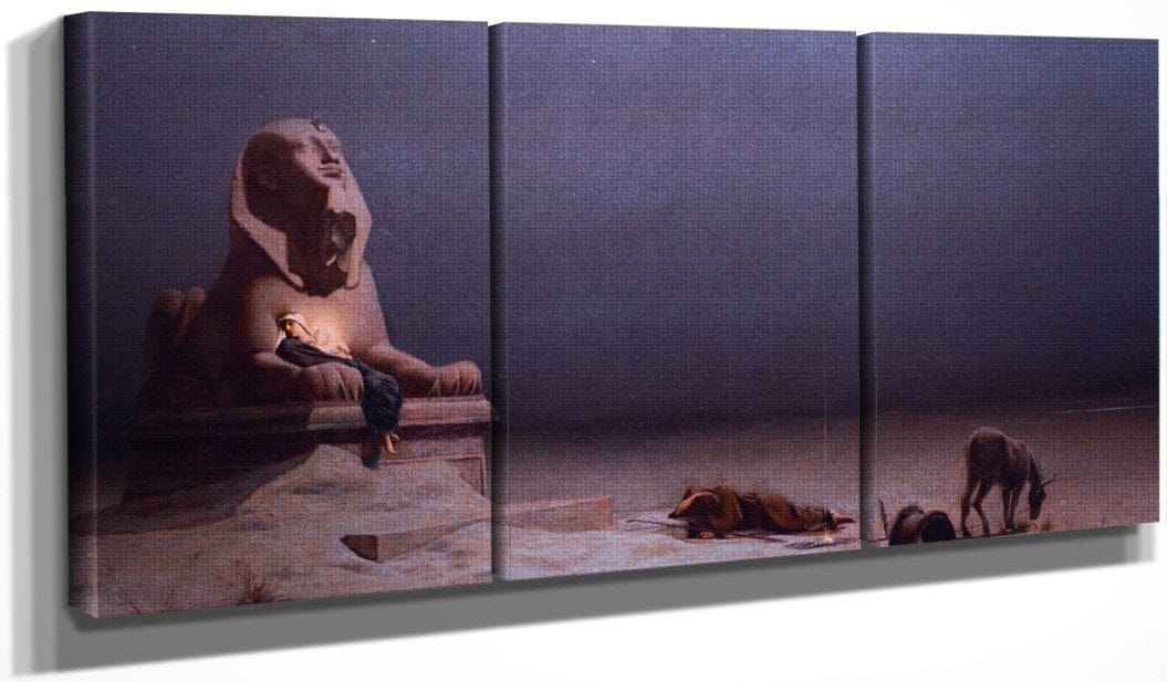 48" x 24" / Split Canvas Merson Rest On The Flight Into Egypt By Luc Olivier Merson Fine Art Print