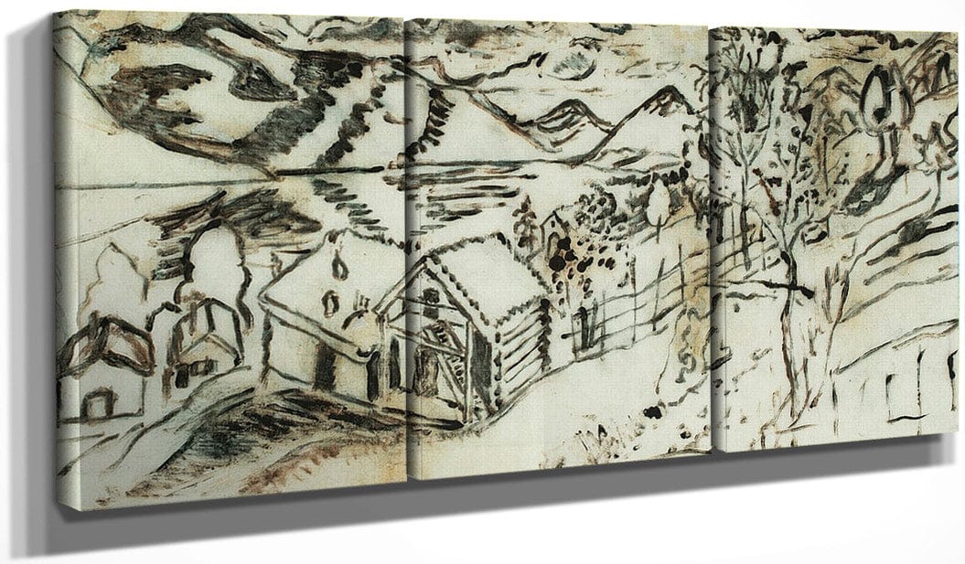 48" x 24" / Split Canvas Sandalstrand 1 By Nicolai Astrup Fine Art Print