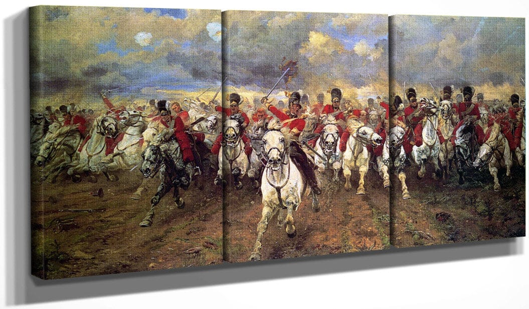 48" x 24" / Split Canvas Scotland Forever! By Elizabeth Thompson Fine Art Print