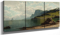48" x 24" / Split Canvas Seascape By Alfred Thompson Bricher Fine Art Print