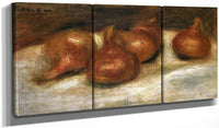 48" x 24" / Split Canvas Still Life With Onions By Pierre Auguste Renoir Fine Art Print