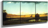 48" x 24" / Split Canvas Summer Showers By Martin Johnson Heade Fine Art Print