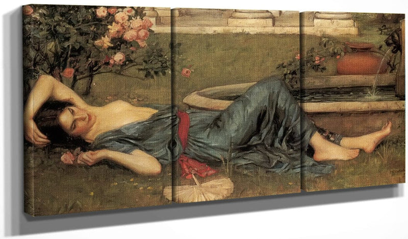48" x 24" / Split Canvas Sweet Summer By John Waterhouse Fine Art Print