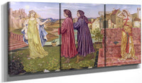 48" x 24" / Split Canvas The Garden Of Opportunity 1892 By Evelyn De Morgan Fine Art Print