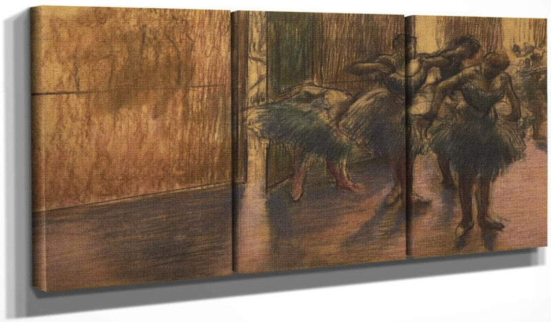 48" x 24" / Split Canvas The Rehearsal Room By Edgar Degas Fine Art Print