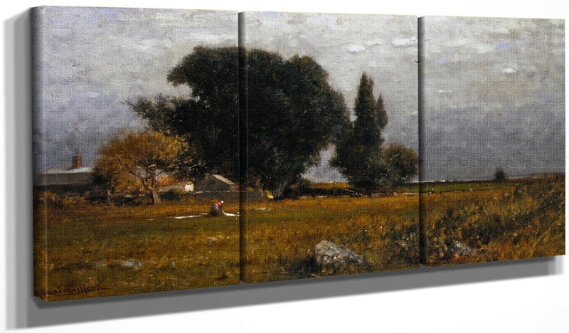 48" x 24" / Split Canvas Trees And Meadow By Ryder, Albert Pinkham Fine Art Print