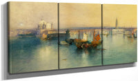 48" x 24" / Split Canvas Venice From The Tower Of San Giorgio By Thomas Moran Fine Art Print
