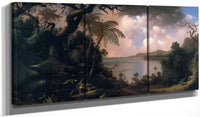 48" x 24" / Split Canvas View From Fern Tree Jamaica By Martin Johnson Heade Fine Art Print