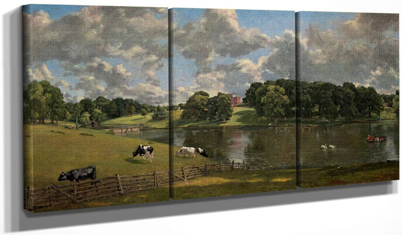 48" x 24" / Split Canvas Wivenhoe Park Essex 1816 By John Constable Fine Art Print