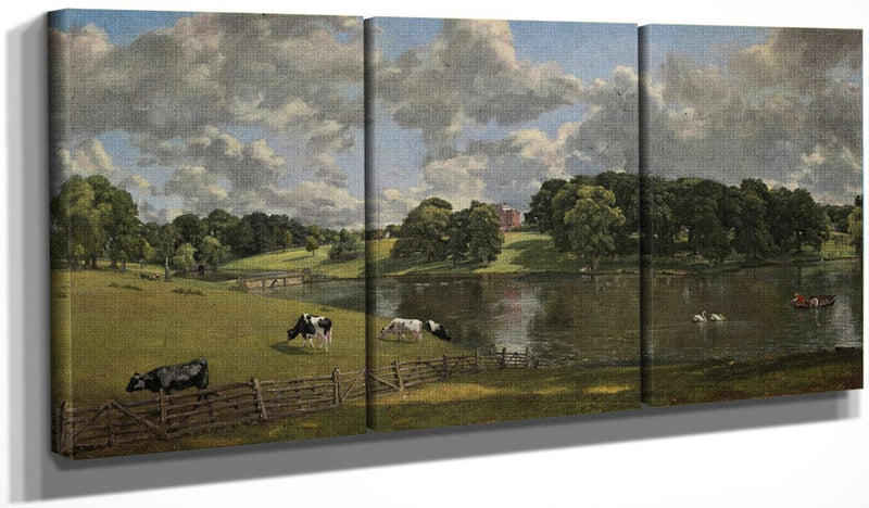 48" x 24" / Split Canvas Wivenhoe Park Essex By John Constable Fine Art Print