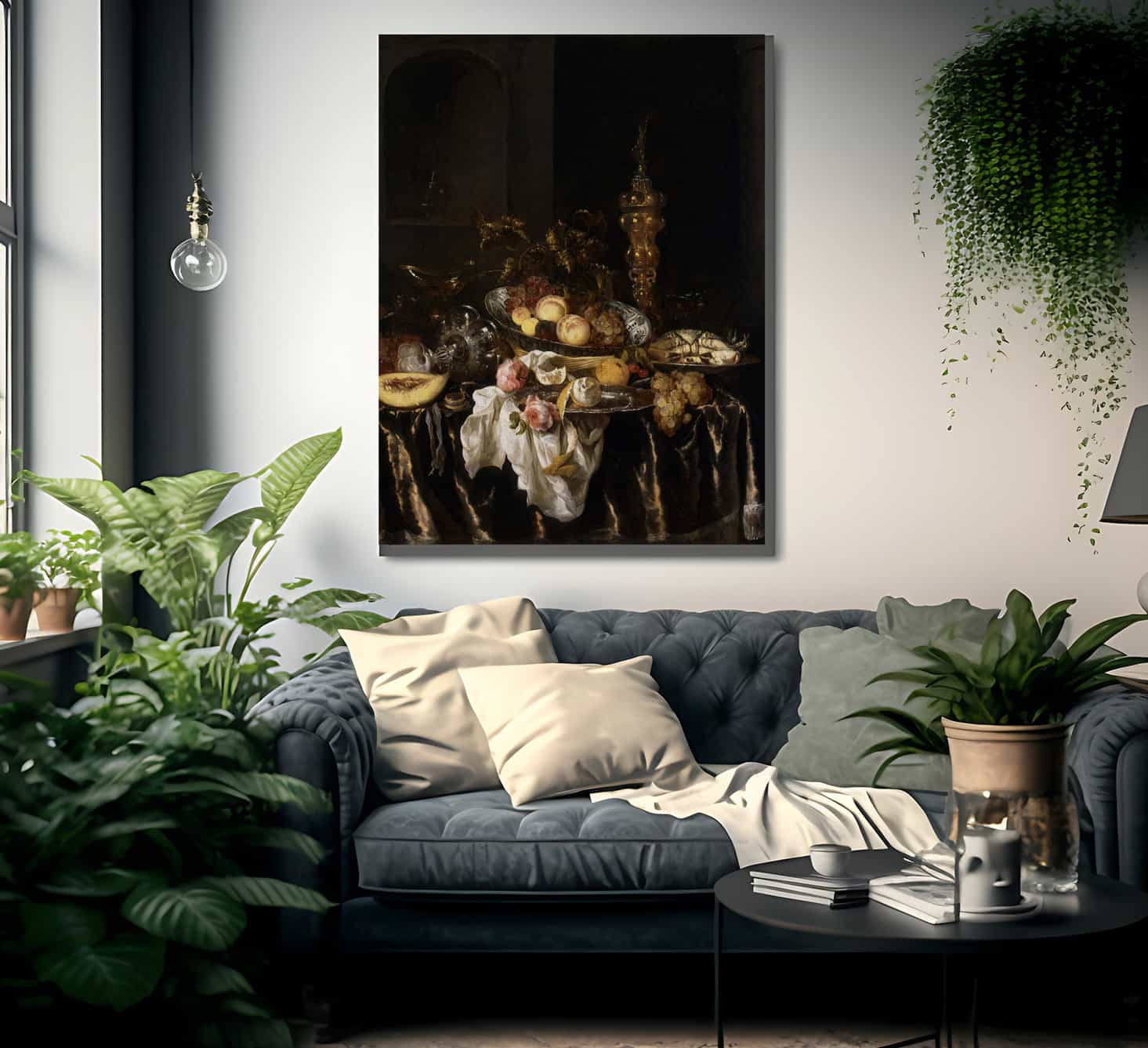 A Banquet Still Life With Roses By Abraham Van Beyeren Fine Art Print