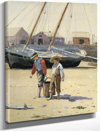 A Basket Of Clams By Winslow Homer Fine Art Print