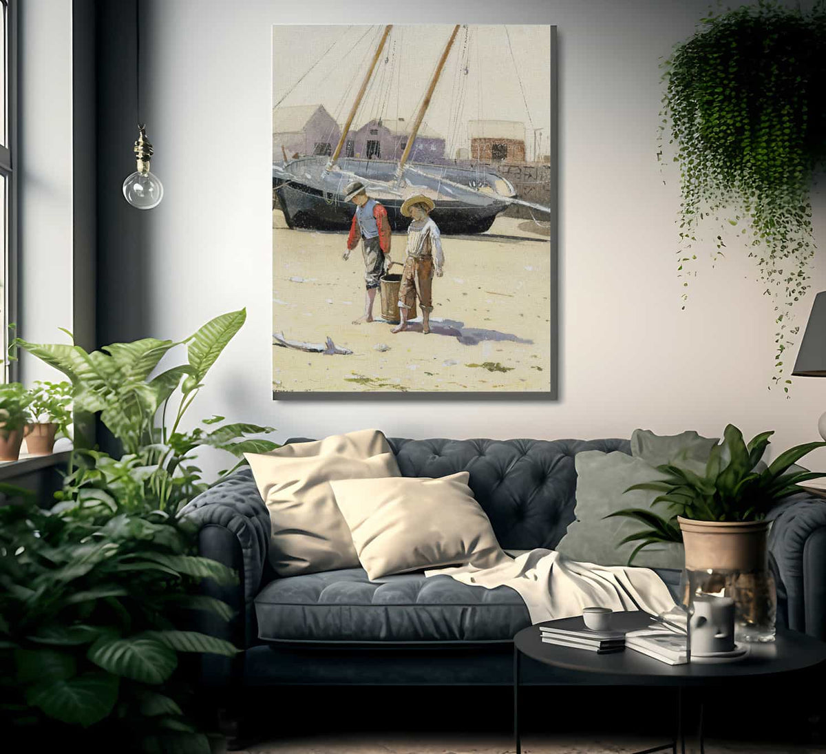 A Basket Of Clams By Winslow Homer Fine Art Print