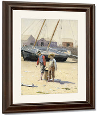 A Basket Of Clams By Winslow Homer Fine Art Print