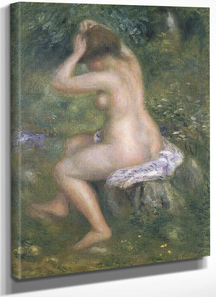 A Bather By Pierre Auguste Renoir Fine Art Print