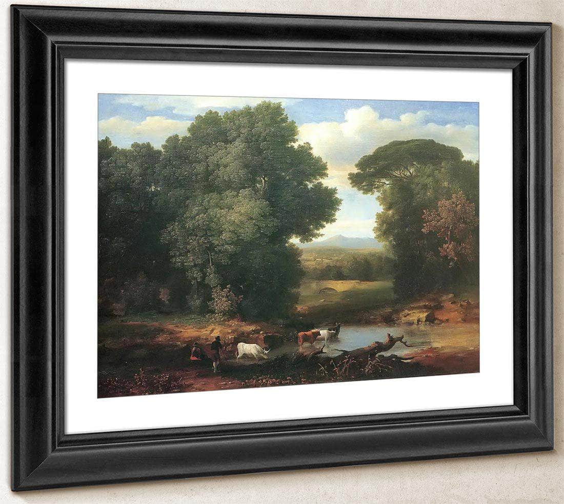 A Bit Of The Roman Aqueduct By George Inness Fine Art Print